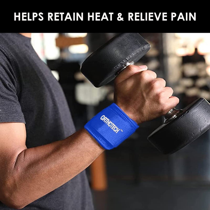 Orthotech Neoprene Gym Wrist Support for Men & Women, Strap for Pain Relief, Wrist Supporter for Gym & Sport activities,Gym Accessories for Men for Hand Grip & Wrist Support - Pair - Image 4