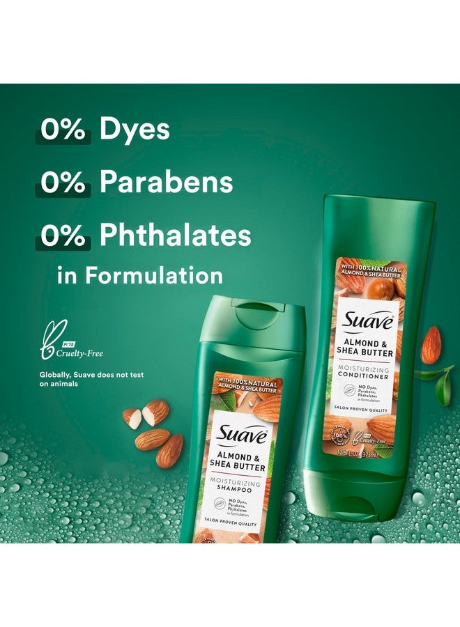 سواف مجموعة شامبو وبلسم، باللوز وزبدة الشيا - شامبو وبلسم مرطب، علاج للشعر الجاف، معطر، 12.6 أونصة (مجموعة مكونة من قطعتين) - Image 4