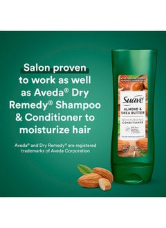 Suave Shampoo And Conditioner Set, Almond & Shea Butter - Moisturizing Shampoo & Conditioner, Dry Hair Treatment, Scented, 12.6 Oz Ea (2 Piece Set)  - Image 5