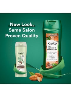 Suave Shampoo And Conditioner Set, Almond & Shea Butter - Moisturizing Shampoo & Conditioner, Dry Hair Treatment, Scented, 12.6 Oz Ea (2 Piece Set)  - Image 3