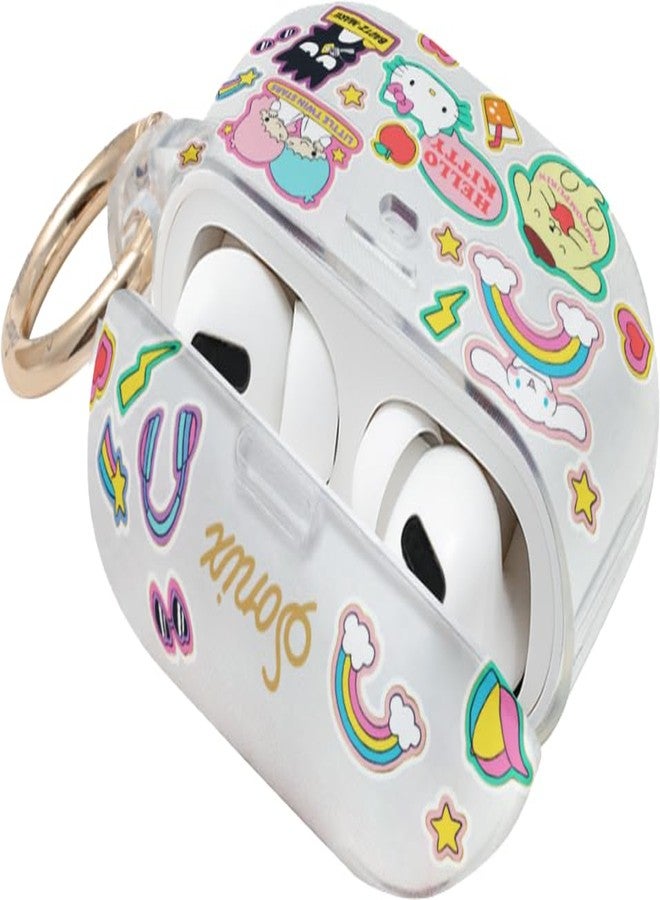 Sonix x Sanrio Case for AirPods Pro 2 & Pro 1 (1st/2nd Gen) - Hard Shell Cover with Keychain, Wireless Charging | Hello Kitty & Friends Stickers - Image 2