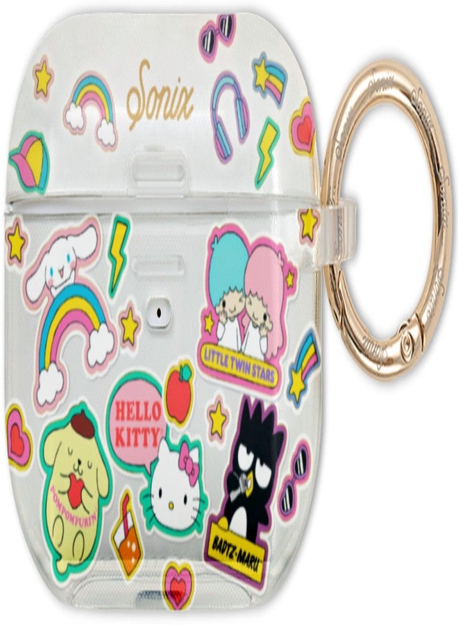 Sonix x Sanrio Case for AirPods Pro 2 & Pro 1 (1st/2nd Gen) - Hard Shell Cover with Keychain, Wireless Charging | Hello Kitty & Friends Stickers - Image 1