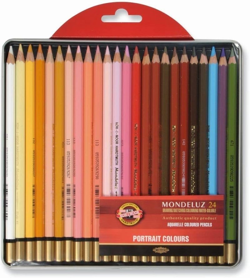 KOH-I-NOOR Mondeluz Portrait Aquarell Coloured Pencils (Set of 24)