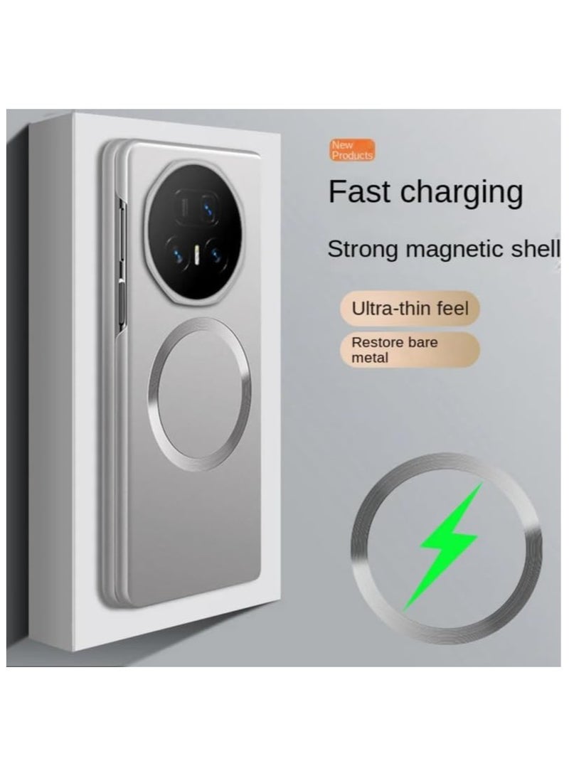 general Slim Bezels Case Compatible with Honor Magic V5 2025 Magnetic Frameless Hard PC Camera Protect Cover Wireless Charging Phone Shell For Magic V5 - Image 5