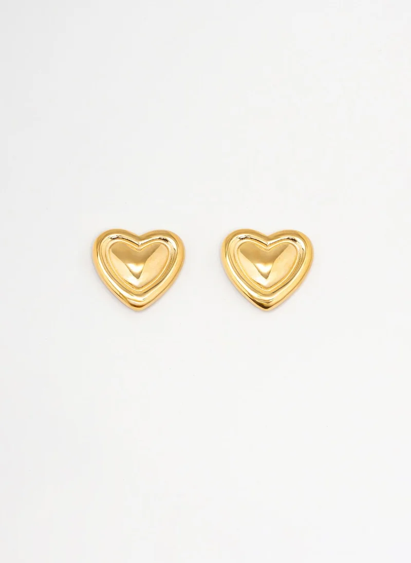 ليتشي أقراط على شكل قلب