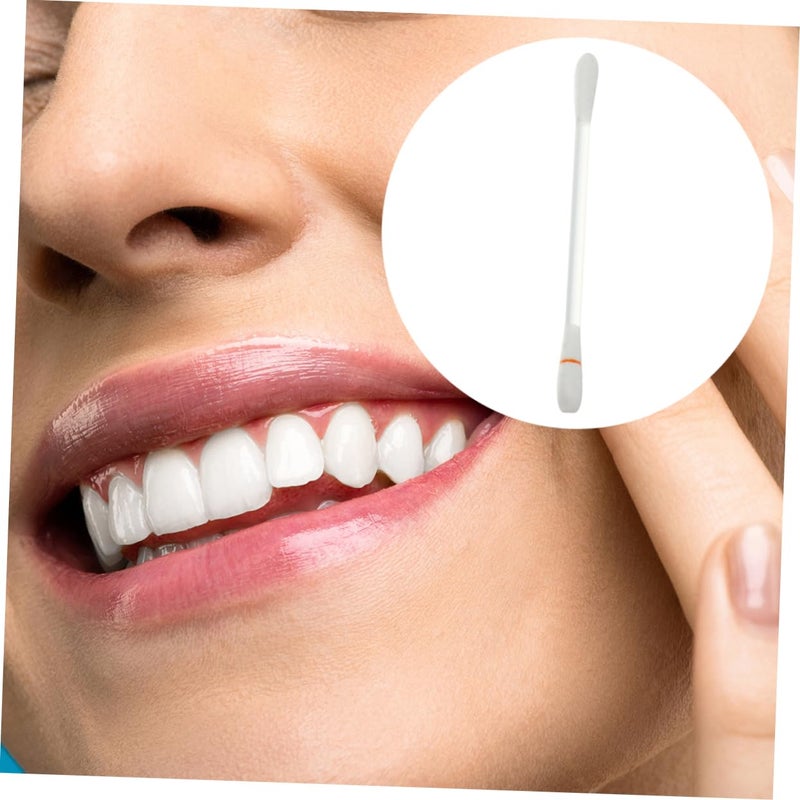 100Pcs VE Cotton Swabs Multi-Function Oil Stick for Lip Moisturizing and Teeth Whitening for Oral Care and Travel 4 Inch Length - Image 4