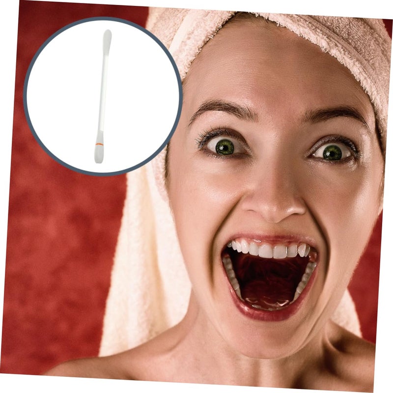 100Pcs VE Cotton Swabs Multi-Function Oil Stick for Lip Moisturizing and Teeth Whitening for Oral Care and Travel 4 Inch Length - Image 3