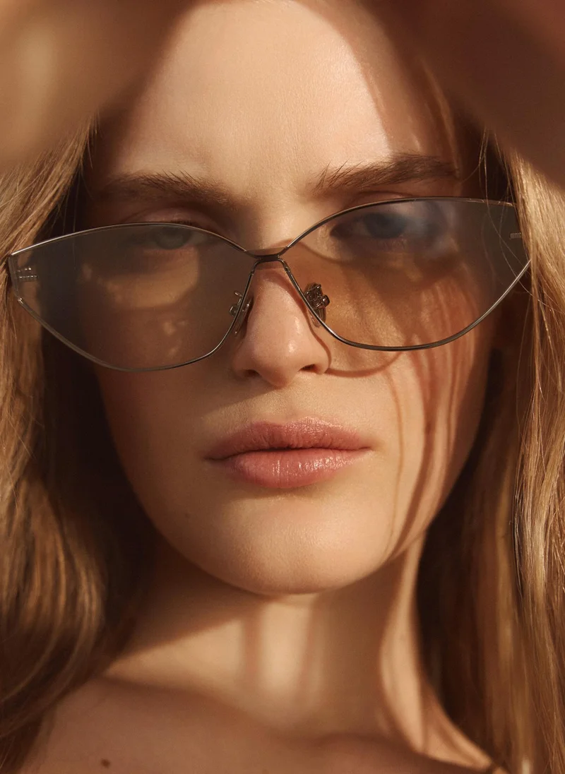 Lichi  Oval-shaped fashion sunglasses with metal frames for Women | Best Price UAE
