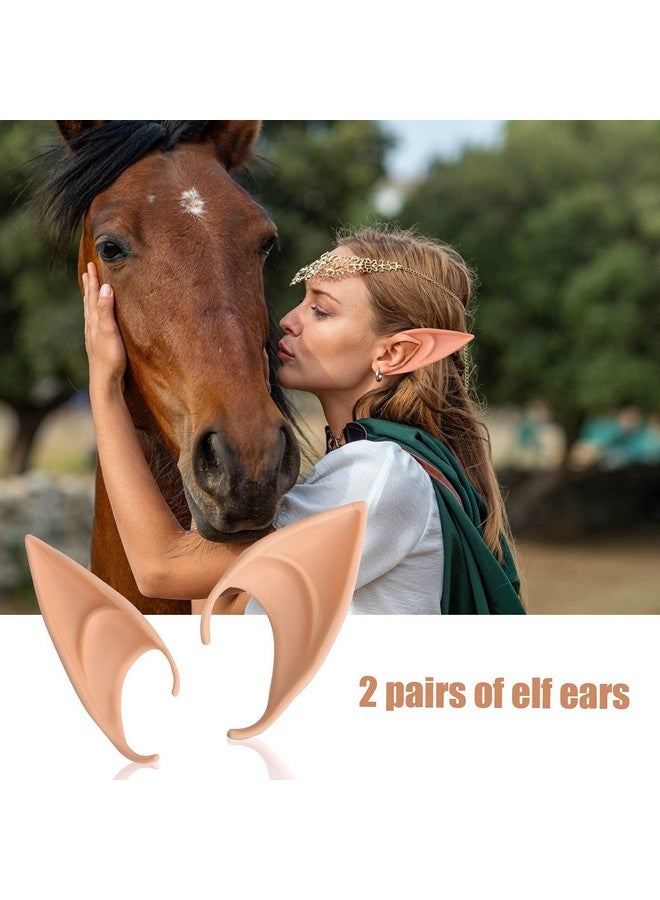 Aster Elf Ears Cosplay Fairy Pixie Elf Ears For Party Dress Up Costume Masquerade Accessories Halloween Christmas Vampire Anime Ears Cosplay  - Image 2