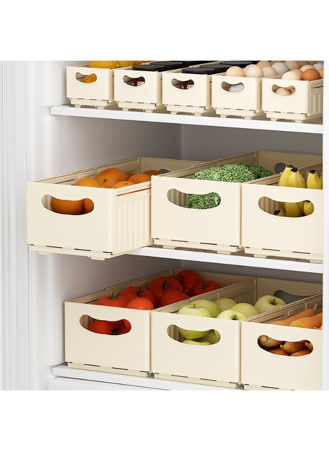 Generic 2-piece retractable cabinet storage box drawer desktop snack sundry kitchen finishing box deep cabinet right-angle storage box  - Image 3