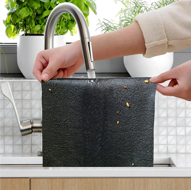 حصريات كيو كيه QK Exclusives – مناشف تنظيف من الألياف الدقيقة (مايكروفايبر) – قابلة لإعادة الاستخدام والغسل – 20 قطعة في علبة واحدة – فائقة الامتصاص وخالية من الوبر لتنظيف المنزل والمطبخ وتلميع السيارات والتجفيف والتلميع الدقيق - Image 4