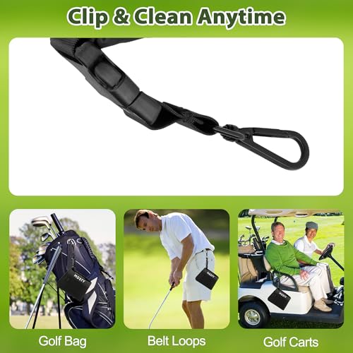 MOSTY Golf Club & Ball Cleaner Bag,Durable Golf Club Cleaning Kit and Ball Washer Pouch,Club Cleaner for Golf Bag, Golf Gifts for Men Women Golfers Him Unique, Essential Golf Accessories - Image 3