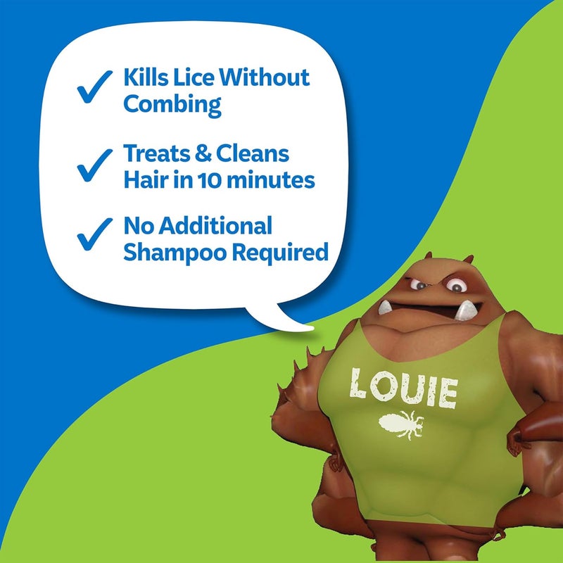 NIX Ultra Superlice Treatment, All-in-One Shampoo, 4 Fl Oz & Lice Removal Comb - Image 1