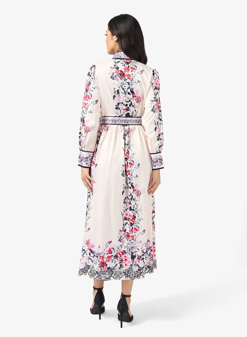 Khizana Abstract Print Dress