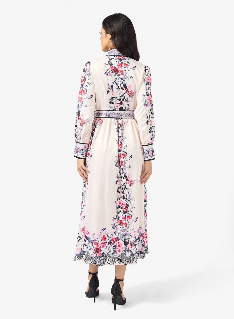 Khizana Abstract Print Dress - Image 2