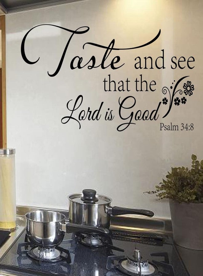 Fencosyn Taste and See That The Lord is Good Psalm 34:8 - Vinyl Wall Decal Stickers Bible Verse Quotes Christian Motto Home Décor - Image 3