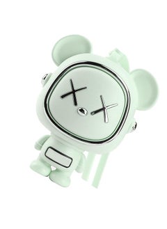 Thoraya Portable Fan Handheld Bladeless USB Quiet Bear Shape Neck Hanging Fan for Summer Outdoor Green  - Image 3
