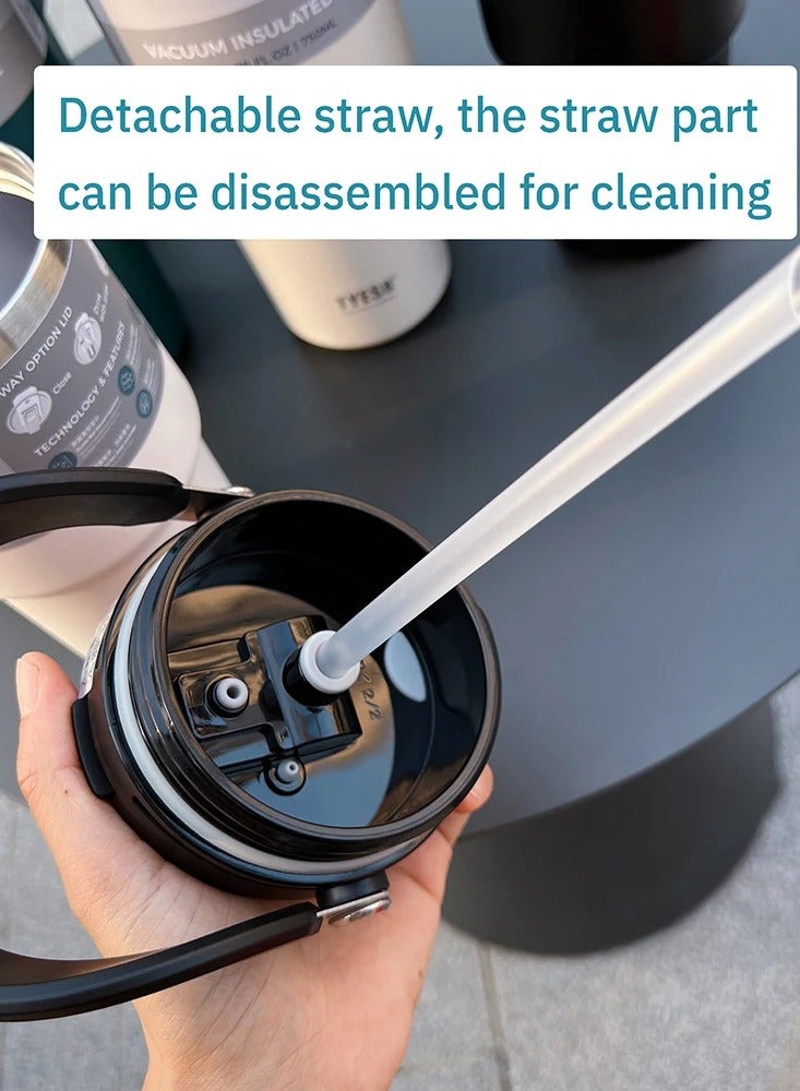 TYESO Stainless Steel Double-layer Coffee Cup Cold And Hot Car Mug Vacuum Flask Travel Thermos Bottle Portable Car Water Bottle - Image 2