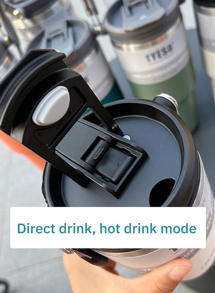 TYESO Stainless Steel Double-layer Coffee Cup Cold And Hot Car Mug Vacuum Flask Travel Thermos Bottle Portable Car Water Bottle - Image 4
