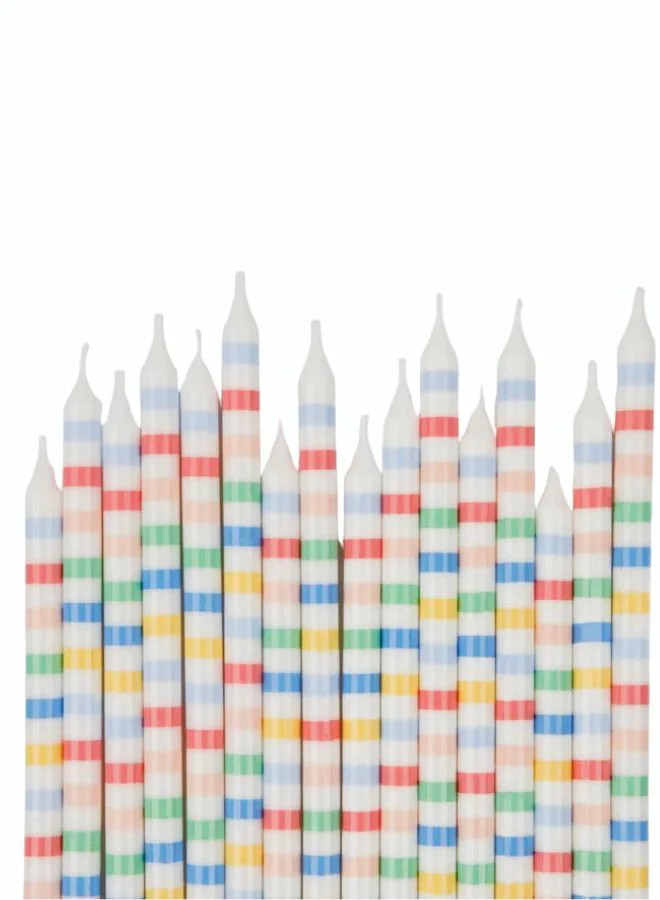 Meri Meri Multi Stripe Candles