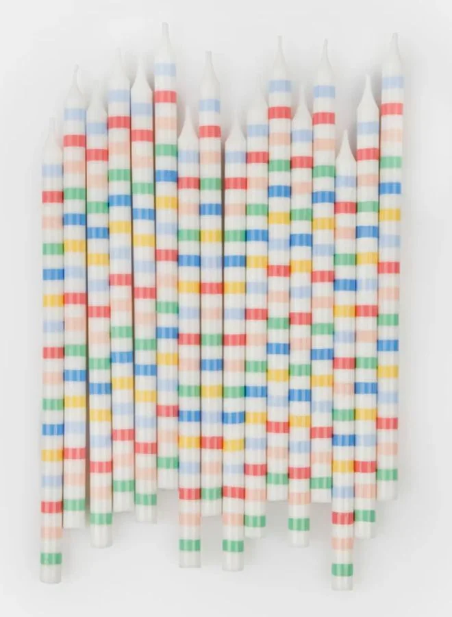 Meri Meri Multi Stripe Candles