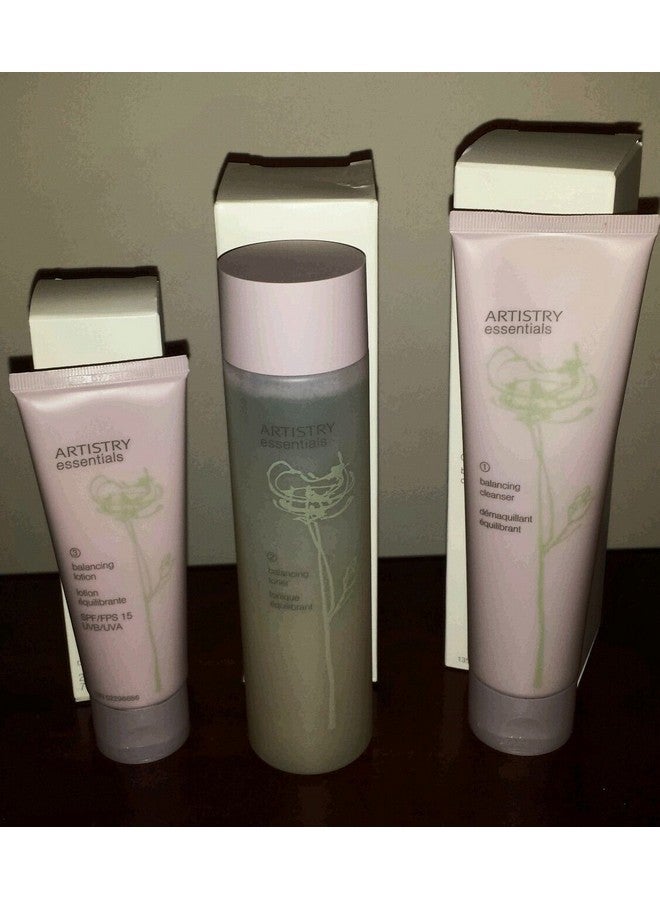 Amway Artistry Essentials Balancing Skincare Combo For Oily Skin 135Ml200Ml75Ml Pack Of 3 - Image 1