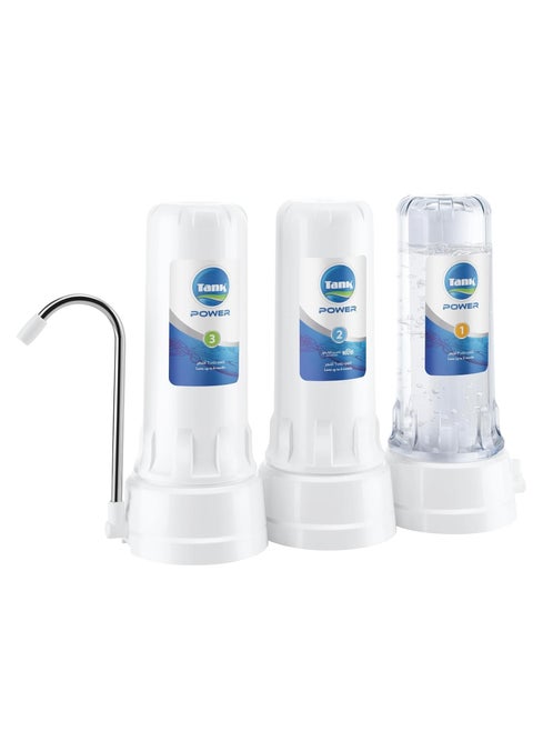 Tank Power 3 Stage Water Filter + 2 Free Tank Power Cartridges