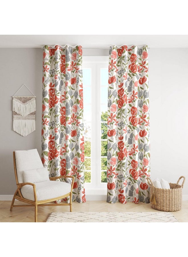 Trance Home Linen 100% Cotton 9 Feet Curtains for Long Doors | Printed Parda for Living, Bed Room Long Doors (Huvu Red - Set of 2, 9ft Long Door Curtains) - pzsku/Z3A843C1C89900871C3B9Z/45/_/1738305757/7c7914e0-88fd-473c-8650-e45c41da9c9c