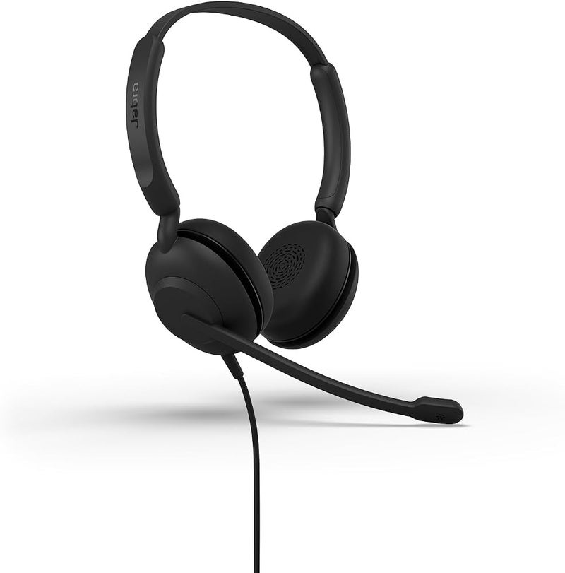 جابرا إيفولف 10 (Jabra Evolve 10) – سماعات رأس سلكية مزودة بميكروفون لإلغاء الضوضاء، مناسبة للاستخدام مع الكمبيوتر أو اللابتوب؛ سهلة التثبيت عبر منفذ USB-A؛ مصممة بوزن خفيف؛ تحتوي على أزرار للتحكم في المكالمات ومستوى الصوت للاجتماعات عبر ال - Image 1