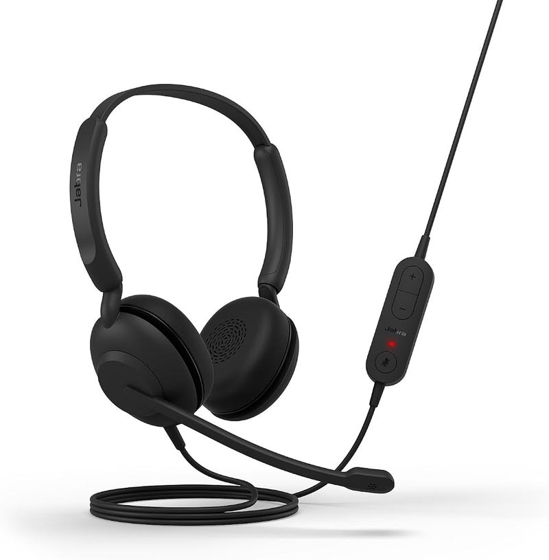 جابرا إيفولف 10 (Jabra Evolve 10) – سماعات رأس سلكية مزودة بميكروفون لإلغاء الضوضاء، مناسبة للاستخدام مع الكمبيوتر أو اللابتوب؛ سهلة التثبيت عبر منفذ USB-A؛ مصممة بوزن خفيف؛ تحتوي على أزرار للتحكم في المكالمات ومستوى الصوت للاجتماعات عبر ال - Image 3