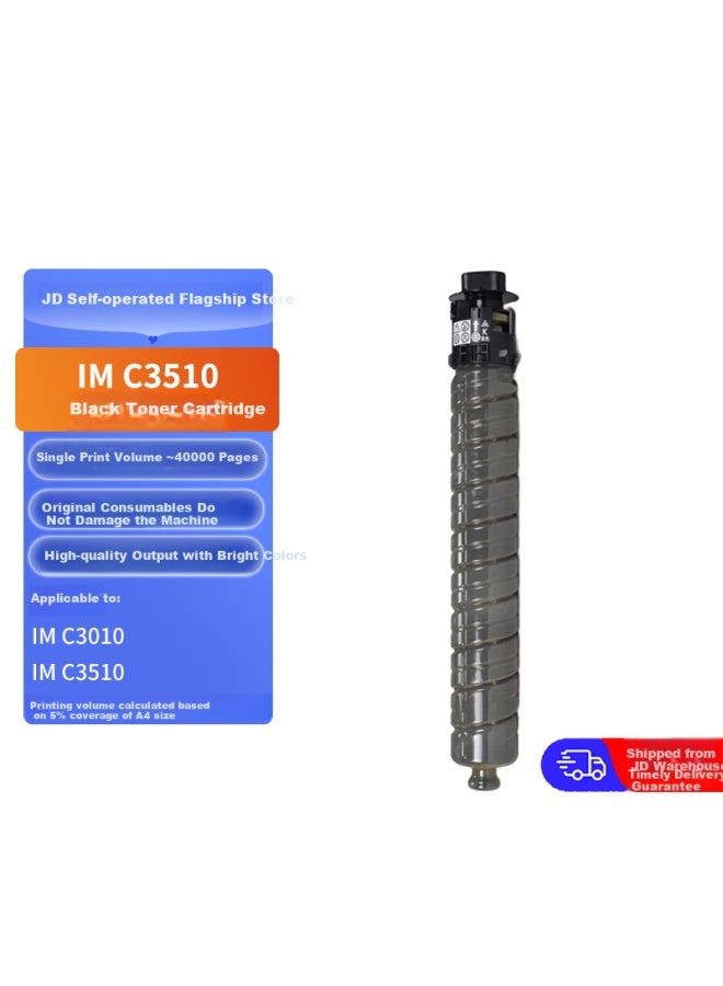 RICOH خرطوشة حبر سوداء أصلية من ريكو (Ricoh) Im C3510 لطابعة Im C3010/Im C3510، إنتاجية حوالي 40,000 صفحة - Image 1