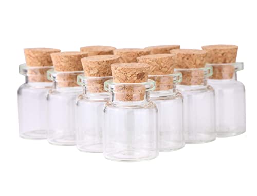 MaxMau 24pcs Mini Glass Bottles with Cork Stoppers 5ml DIY Art Crafts Storage Container,Tiny Glass Vials Cork for Wedding Decoration,Small Glass Corks Jars Party Favor - Image 4