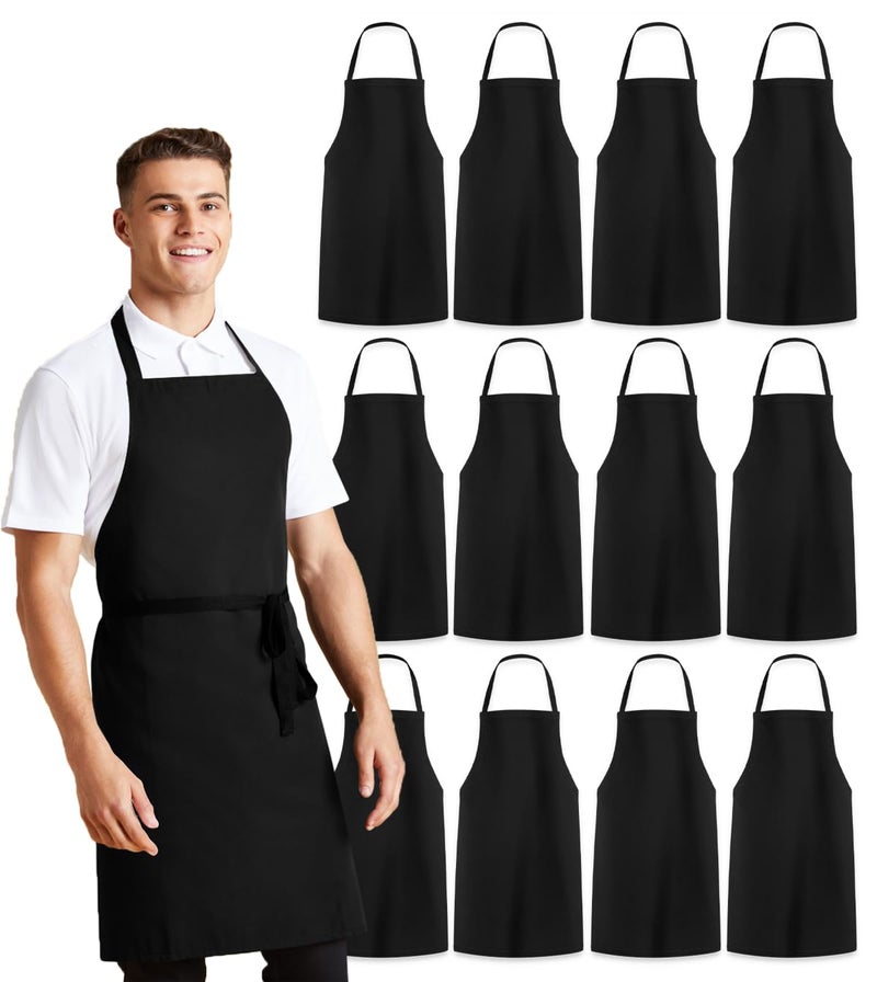 Avalon Kitchen black apron for women black aprons bulk chef apron for men grilling aprons for men - Image 1