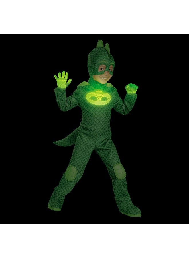 Disguise Gekko Deluxe Toddler PJ Masks Costume, Medium/3T-4T - Image 4