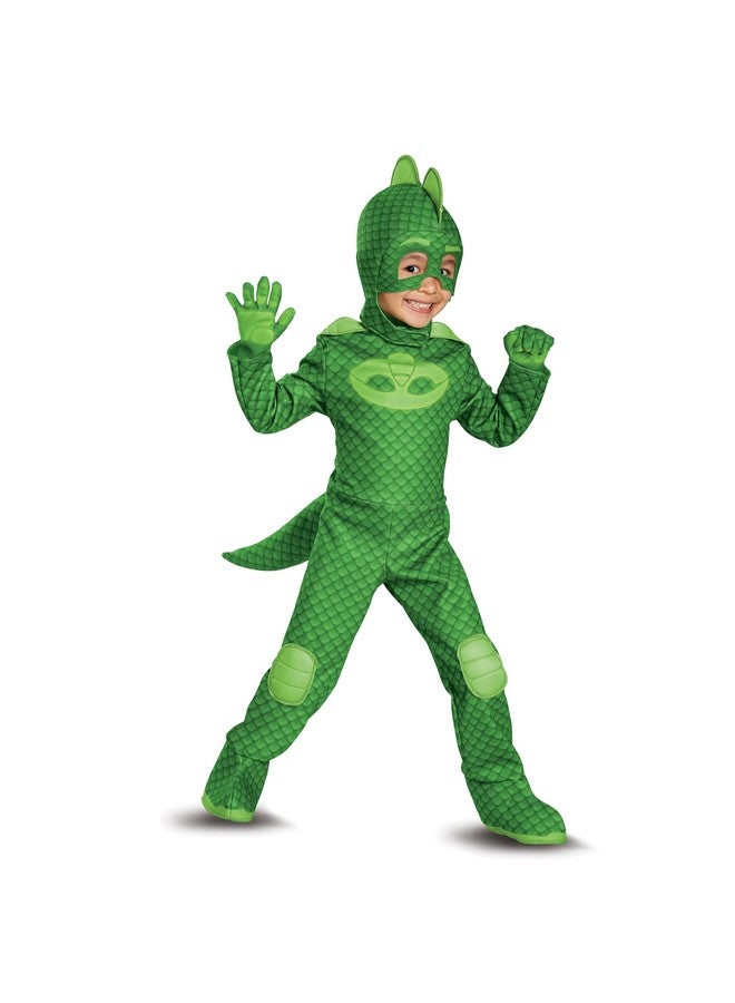 Disguise Gekko Deluxe Toddler PJ Masks Costume, Medium/3T-4T - Image 1