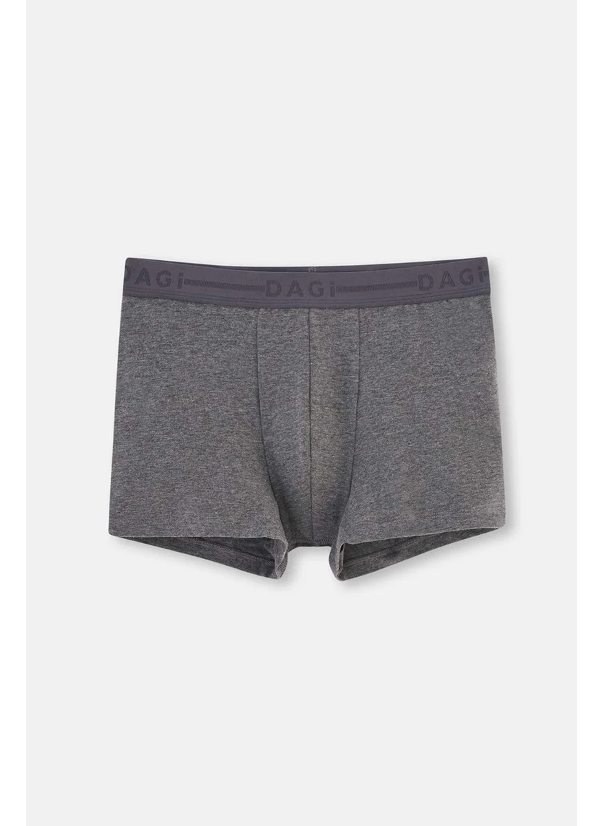 dagi Anthracite Melange D2827 Compact Plain Boxer