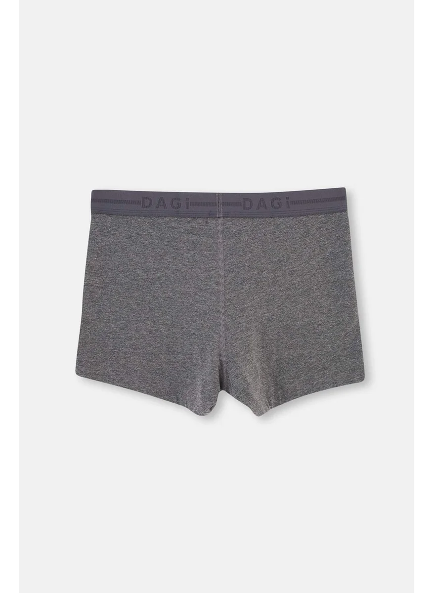dagi Anthracite Melange D2827 Compact Plain Boxer