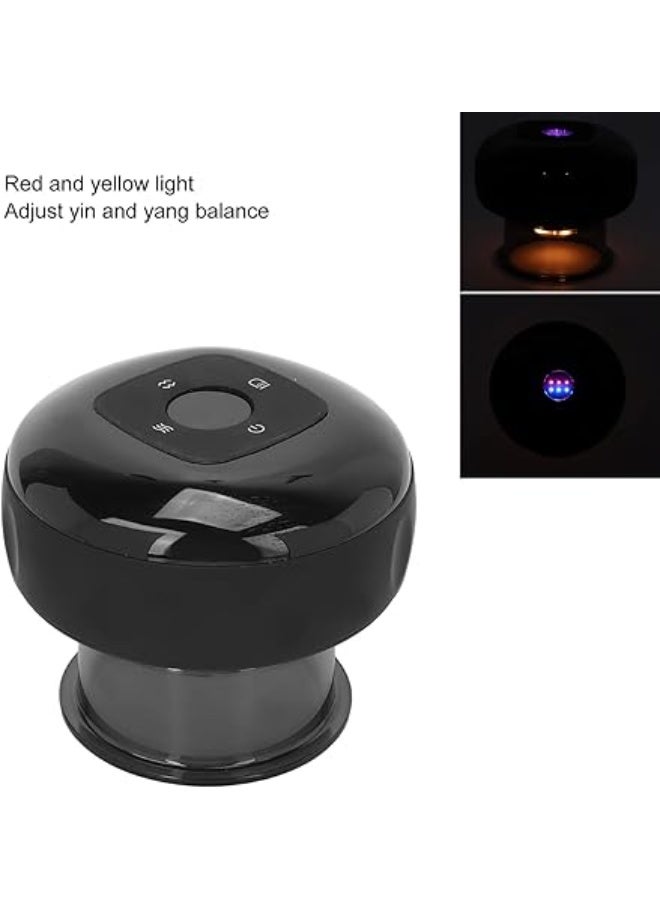 العلاج بالحجامة الكهربائية - جهاز حجامة كهربائي ذكي مزود بضوء أحمر، وجهاز تدليك قابل لإعادة الشحن للرقبة والظهر - Image 2