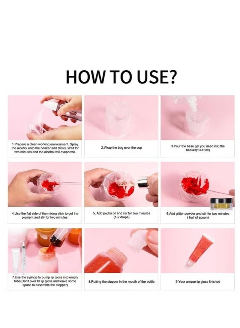 DIY Lip Gloss Making Kit - Essential Supplies for Crafting Your Own Lip Glaze - Image 3
