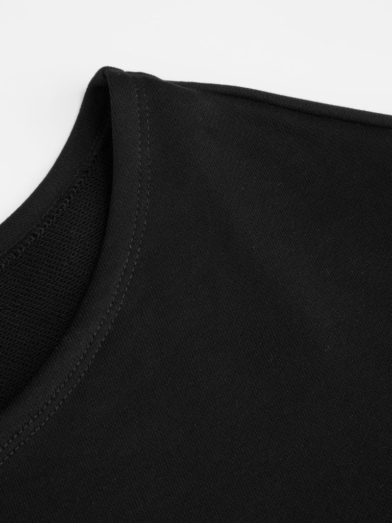 CIDER Womens Off Shoulder Sweatshirt Letter Printed Y2k Basic Casual Trendy Top Fall Fashion Pullover Shirt Black - Image 3