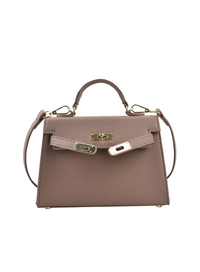 Magic Park Women's Handbags Crossbody Bags Small Carryall Bag Top Handle Satchel with Detachable Strap Women's Tote Bag PU Fashion Designer Handbags,Khaki - Image 1
