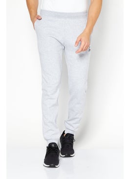 Men Sportswear Fit Brand Logo Outdoor Sweatpants, Grey