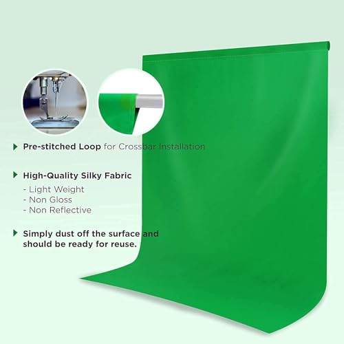 HomeArt Premium Green Photography Backdrop - Versatile Studio Green Screen for Photography, Video, and Filmmaking - Perfect for Portraits, Product Photography, and Content Creation - 8x12 feet - Image 2