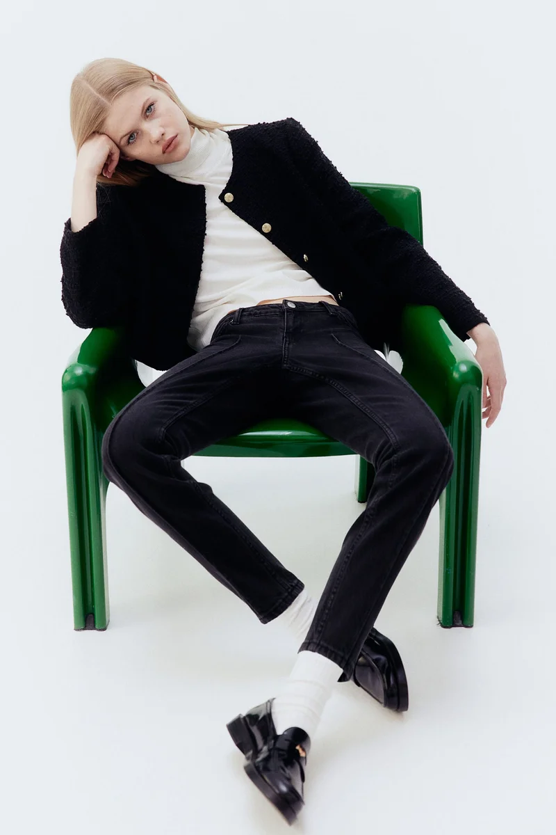 H&M Slim Straight Low Ankle Jeans