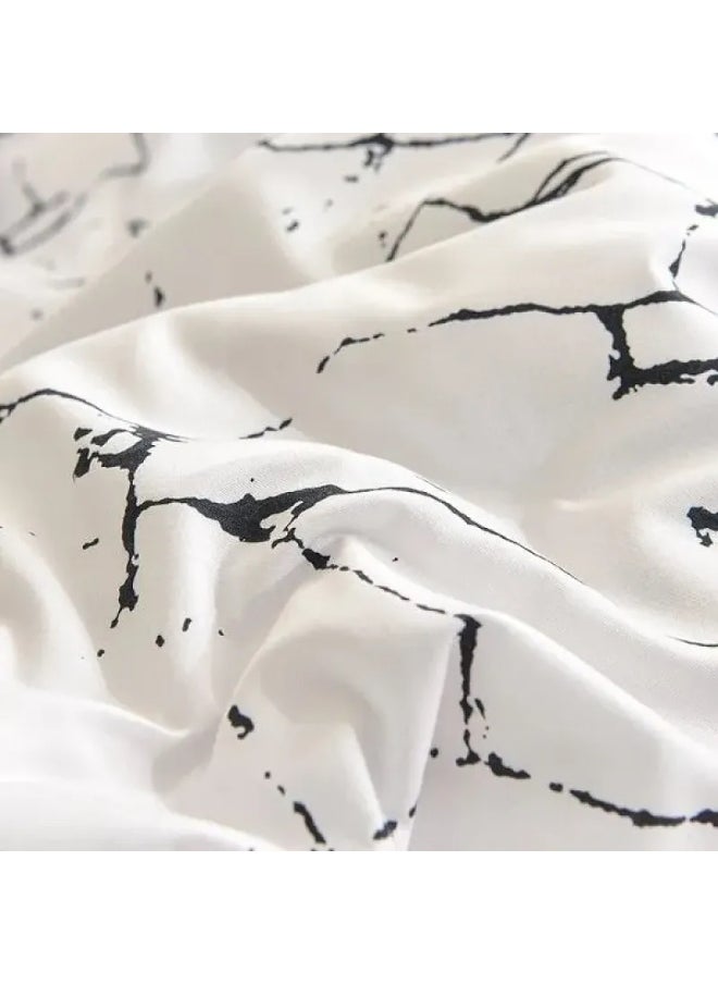 AL RAID Super King Size Bedding Set - 6-Piece Bed Sheet Set Includes Duvet Cover, Fitted Bed Sheet with Deep Pockets, and 4 Pillowcases - Soft, Durable, and Breathable Microfiber Bedsheets for All Seasons  - Image 5