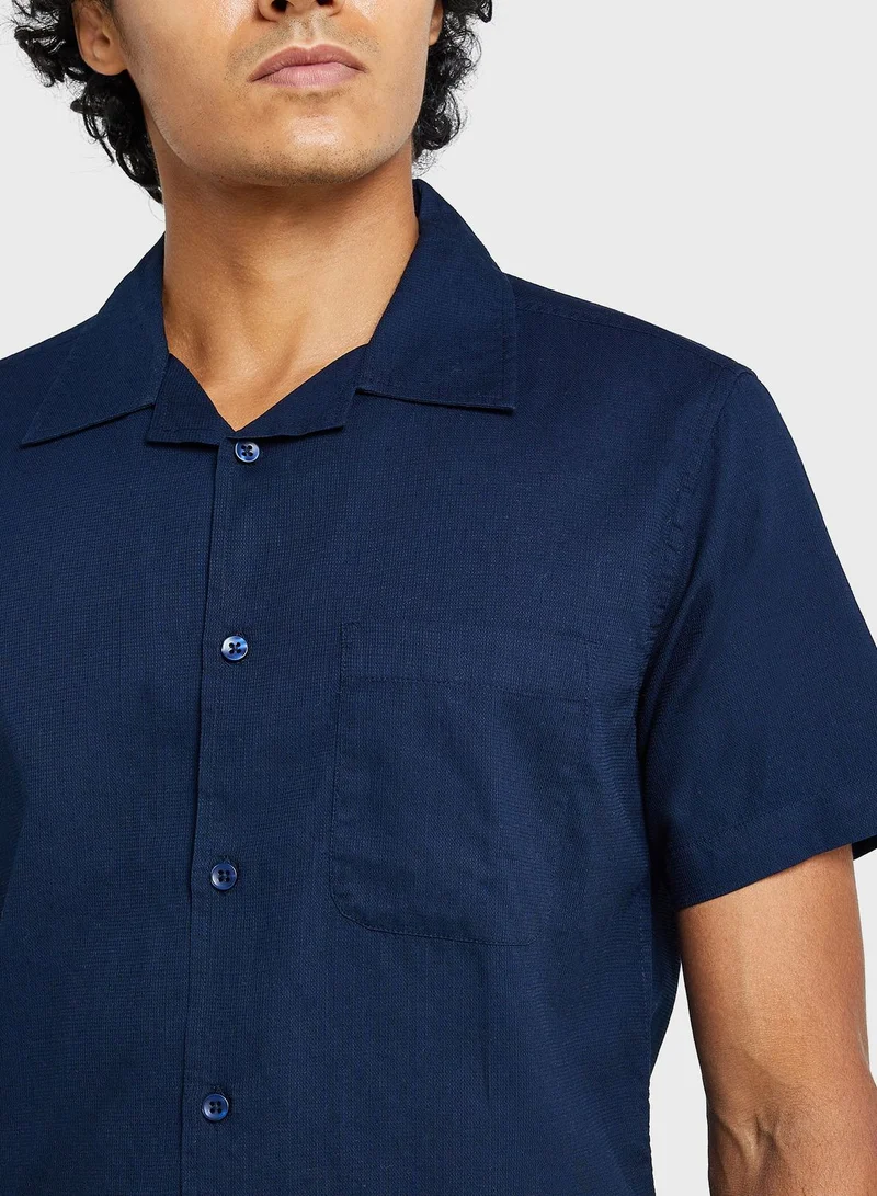 Seventy Five Pure Cotton Casual Double Pocket Shirt