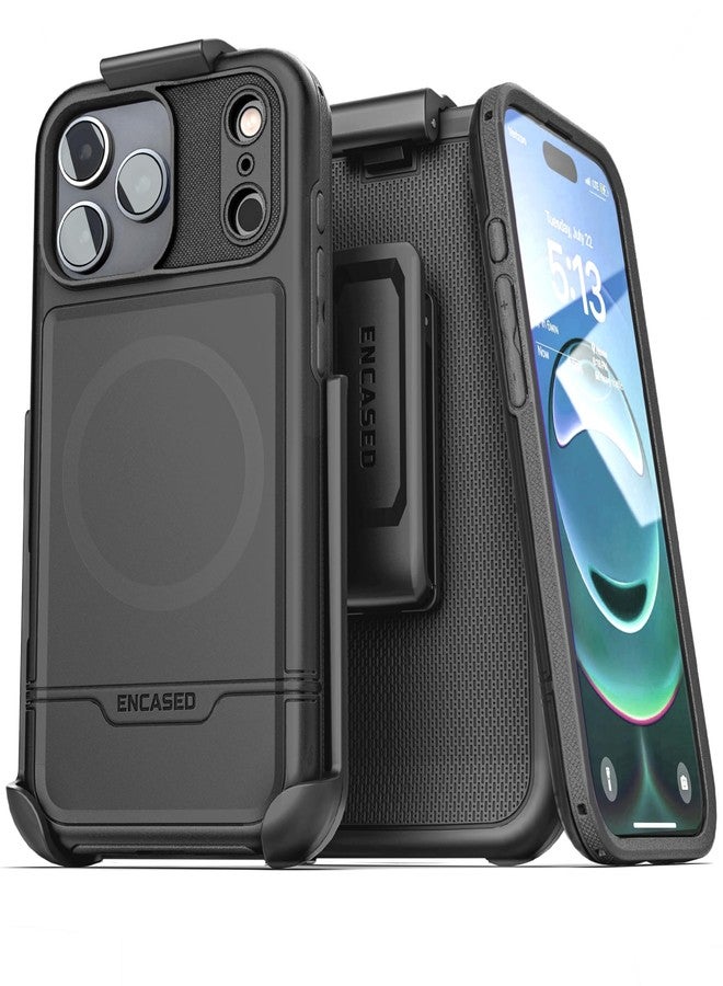 إنكاسد جراب Encased Rebel مع مشبك حزام متوافق مع iPhone 6.3" Pro (2025) - Image 1