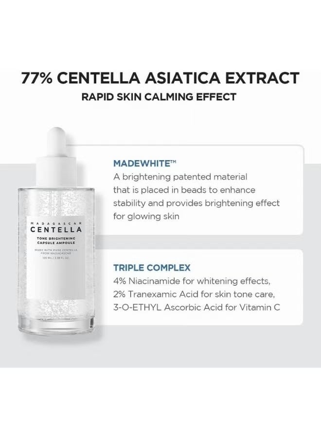 Madagascar Centella Tone Brightening Capsule Ampoule 100ml - Even & Radiant Skin - Image 2