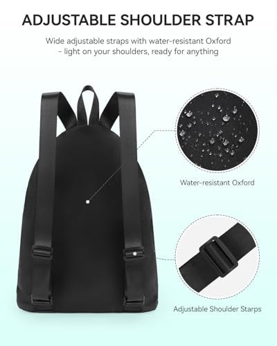 WANDF Swim Bag Mesh Drawstring Backpack with Wet Pocket Beach Bag for Swimming Pool Gym Workout Men and Women (Turquoise) - Image 5