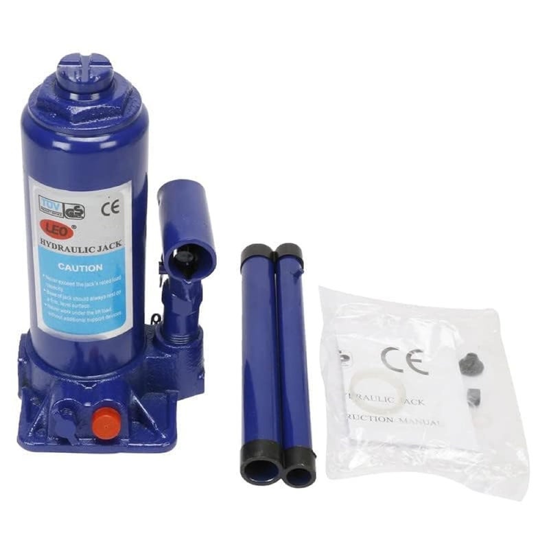 PEFKO PFK0667 3/5/ 6/8/ 10 TON Universal Hydraulic Universal Bottle Car Jack, Compatible for Lifting All Cars, Material - Alloy Steel, Color - Blue, Lifting Capacity (3000 KG) - Image 1
